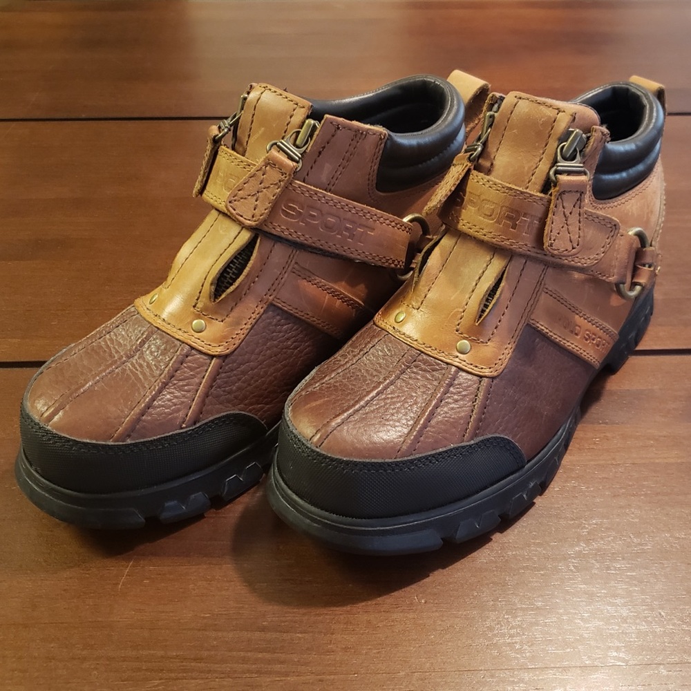 Polo Sport  Men’s Brown Conquest Low Boots Size 9D